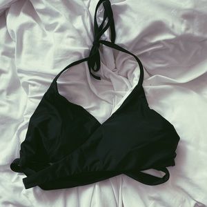 Hollister padded halter wrap bikini top